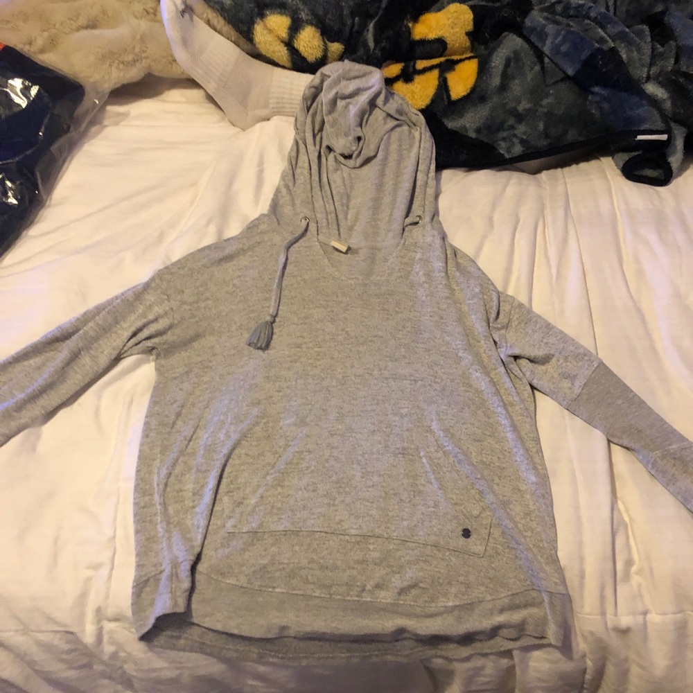 Grey hooded sweater